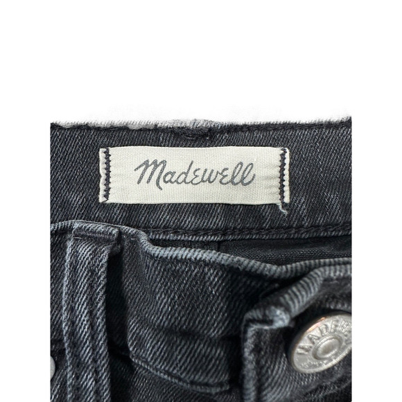 Madewell High-Rise Denim Shorts Black Size 26 Cut-Offs - Picture 3 of 6